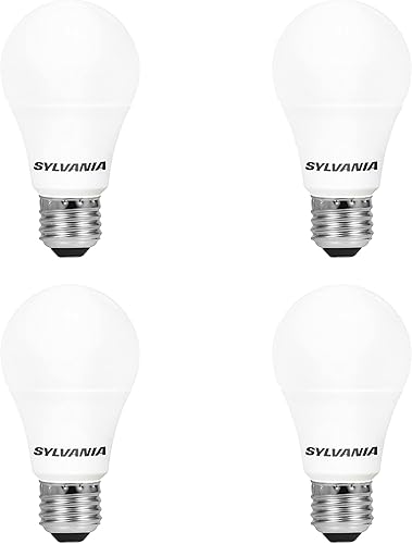 Miniatura 2 de SYLVANIA LED Light Bulb, 40W Equivalent A19, Efficient 6W, Medium Base, Frosted Finish, 450 Lumens, Bright White - 4 Pack (79703)