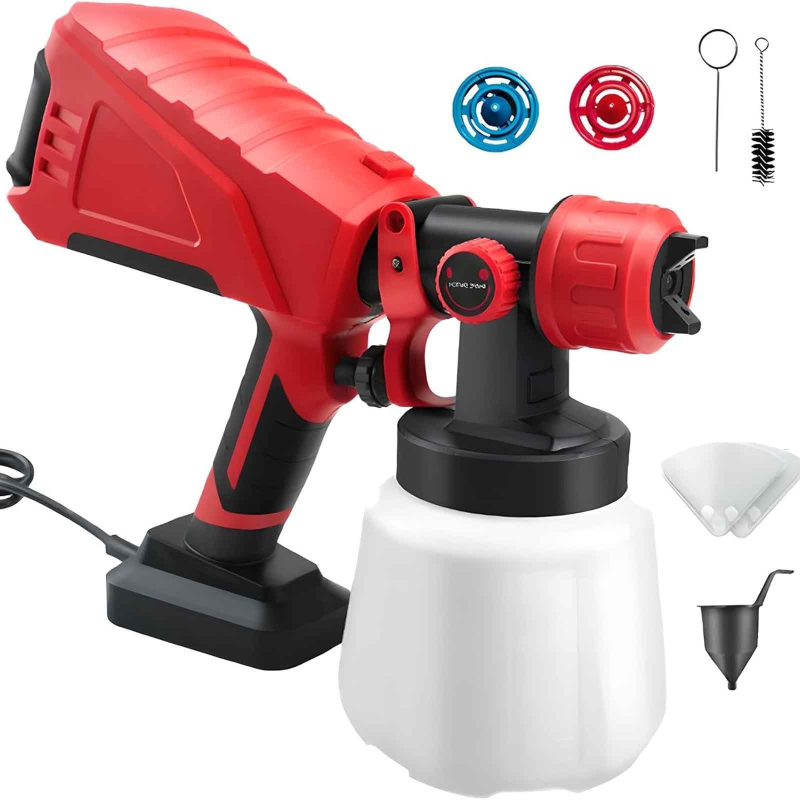 Pistolet pulvérisateur électrique chocolat et gâteau velours 600W avec 2 buses