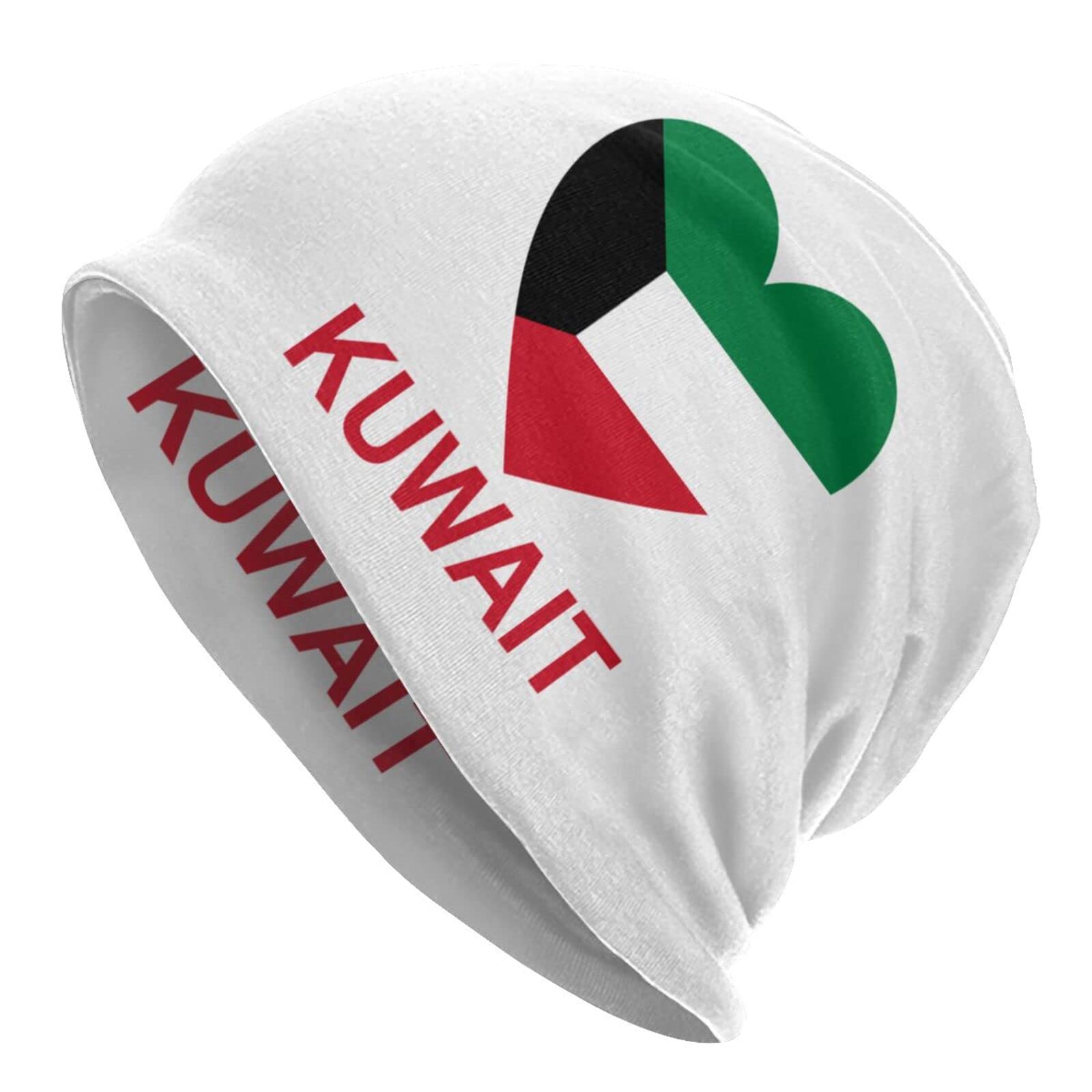 TZT Love Kuwait Beanie Hats Skull Cap Adult Knit Hat Soft Balaclava Baggy Hat Outdoor for Mens Womens