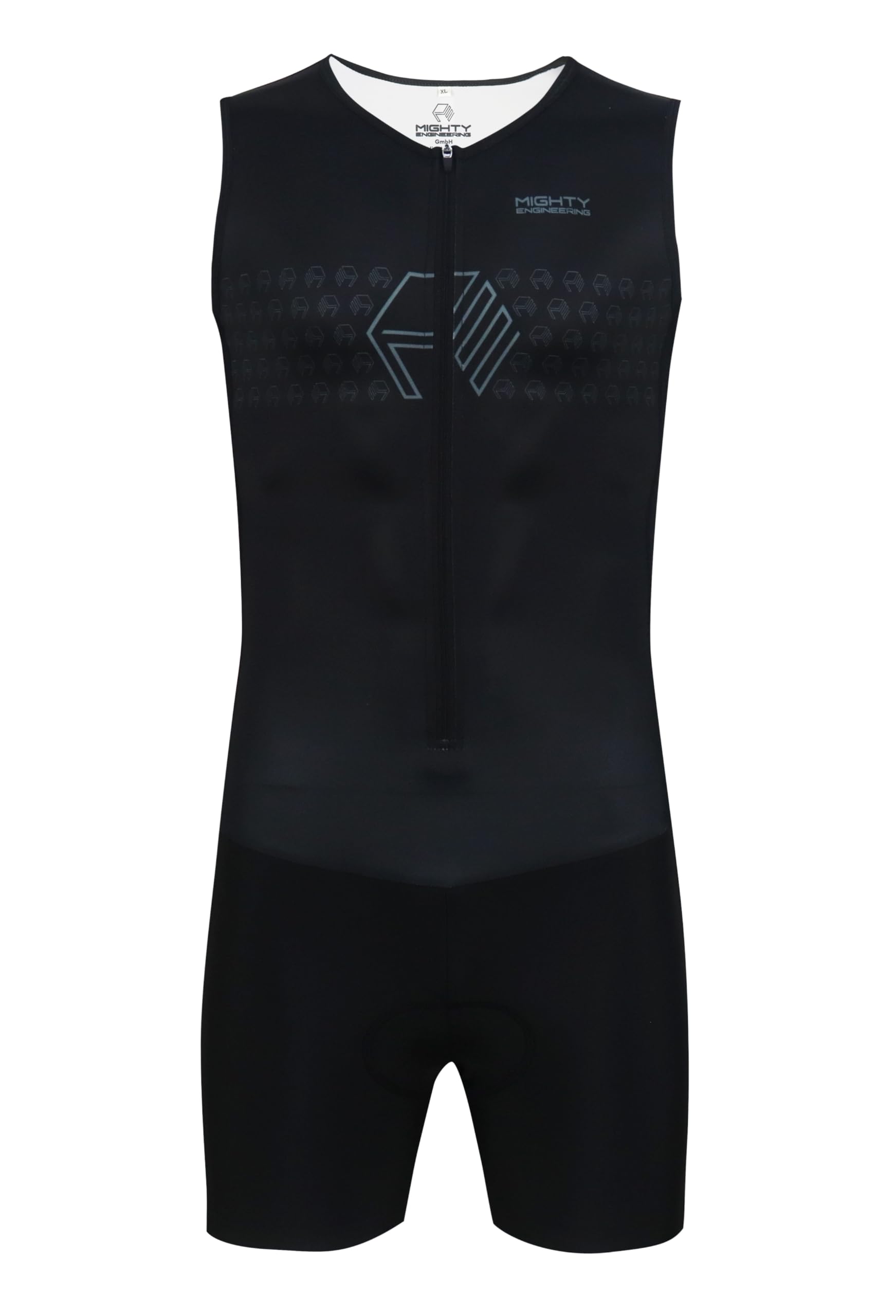 Trisuit B4B, Triathlon Anzug, Triathlonanzug, Schwarz, Ärmellos, ultra schnell und power Optik, für Training, Sprint und olympische Distanzen