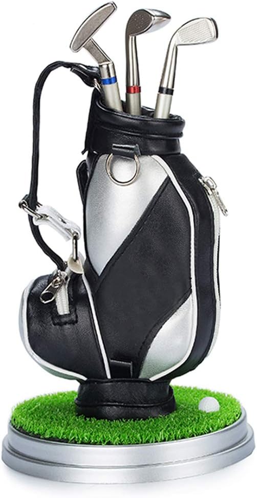 Seadream Golf Gift Set,Golf Pen Holder Set,Golf Caddy Cart Pens Holder with Lawn and 3 Pens