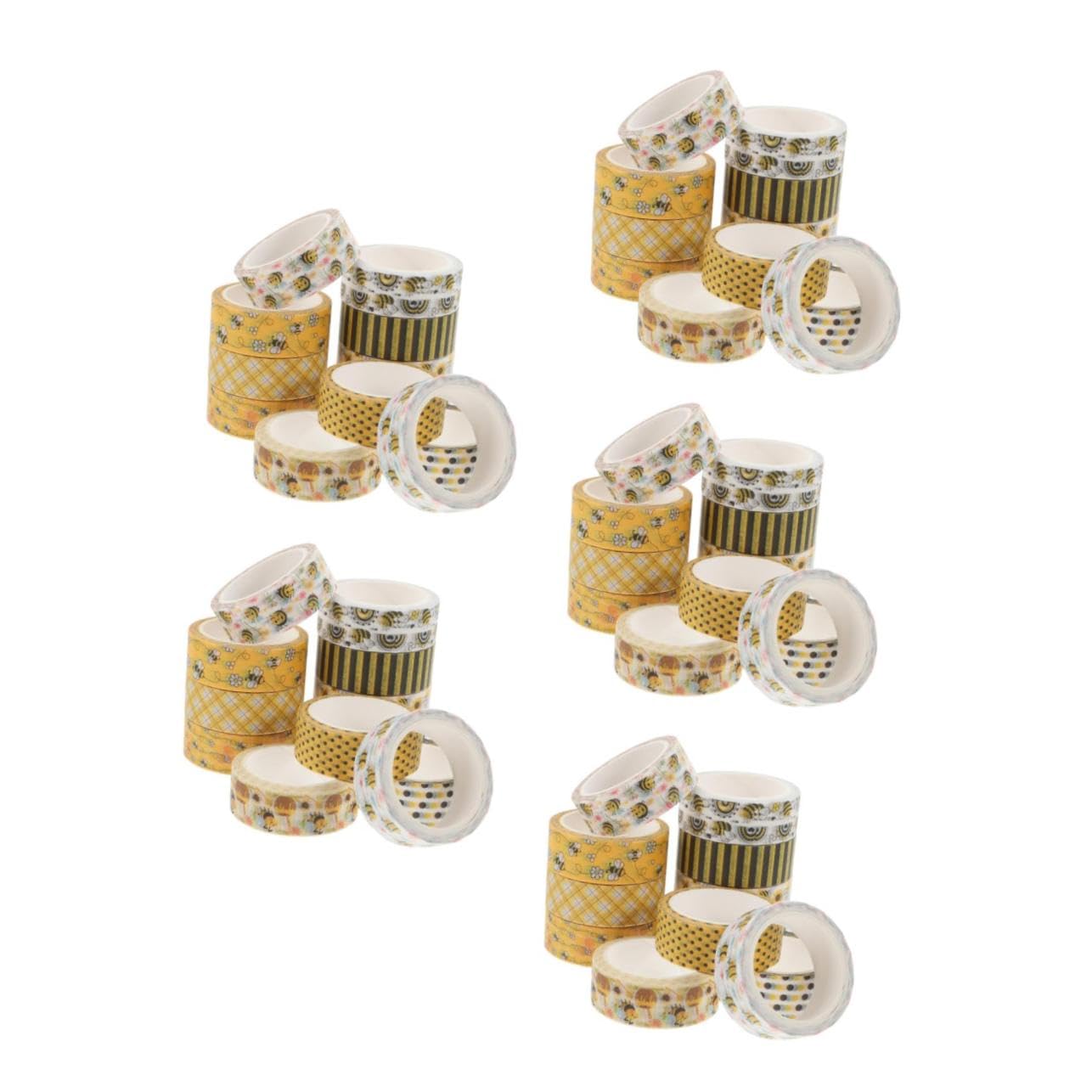 TEHAUX 60rollen Bienen-themen Washi Tape Selbstklebendes Dekorationsband Für Scrapbooking Handarbeit Journaling Und Kreative Projekte