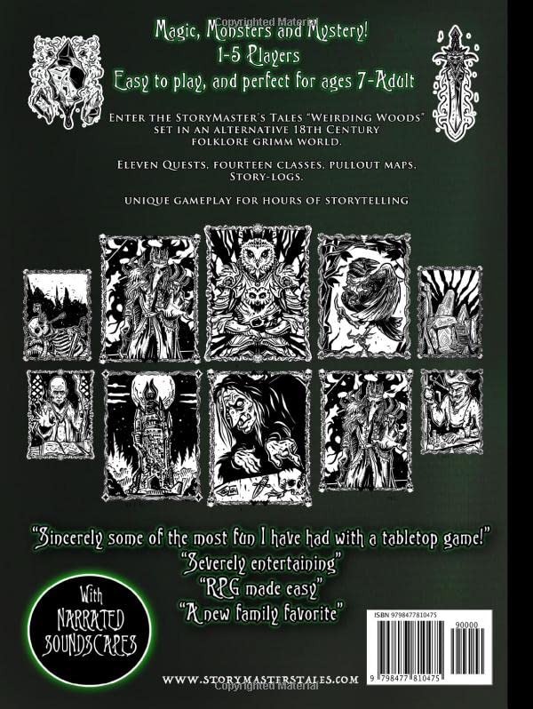 The Storymaster's Tales "Weirding Woods" Folklore Fantasy: Become a Hero in a Grimm Family tabletop RPG Boardgame Book. Kids and Adults Solo-5 Players ... Storytelling Fairy Tales Gamebook Series) - Image 2