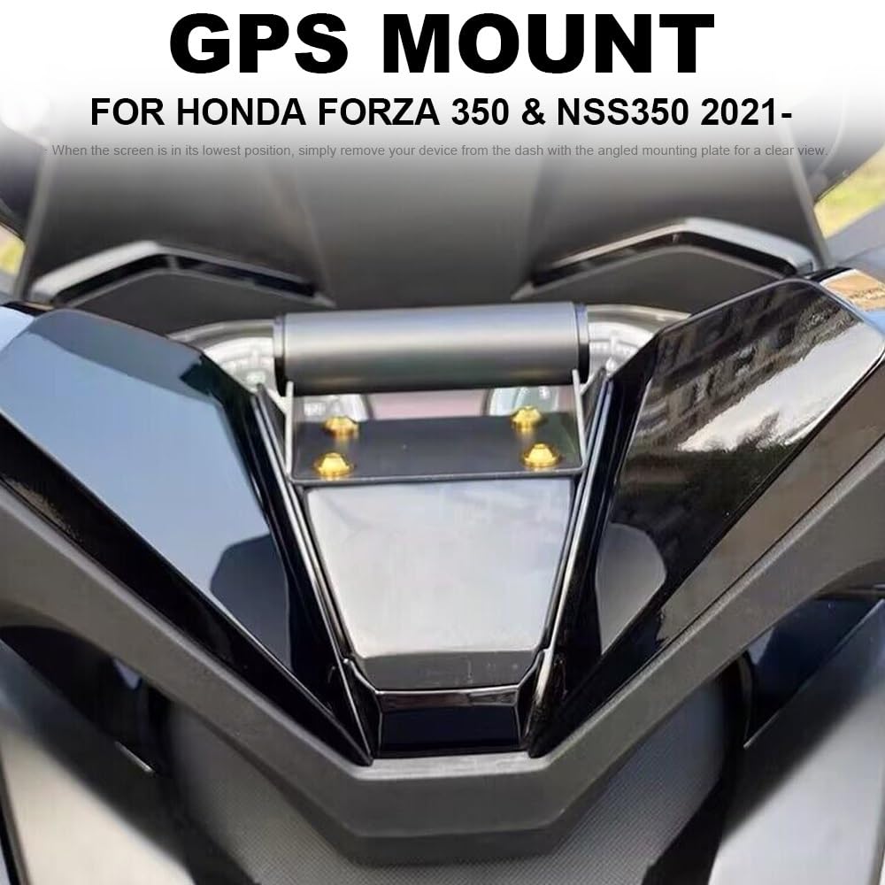Uchwyt na telefon Do do Forza 350 NSS 2021 2022 2023, stojak Do smartfon, uchwyt Do nawigację GPS Motocyklowy uchwyt do nawigacji(Red - With Logo)