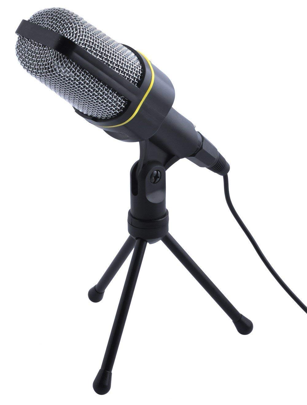 Mini Micro Stéréo Condensateur Pro 3,5 Mm Plaqué Or – Idéal Pour Enregistrement PC, Caméra MD, Ordinateur Portable, Super Qualité Sonore !