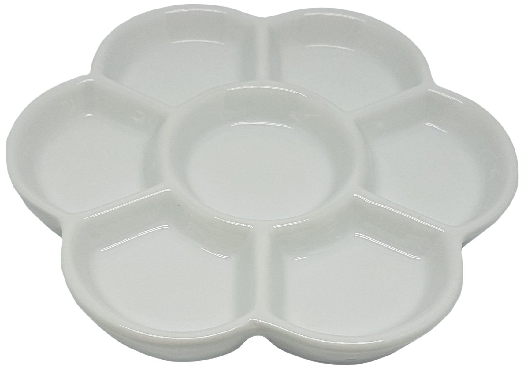Frisk White West Porcelain 7 Well Daisy Mixing Tray 6"