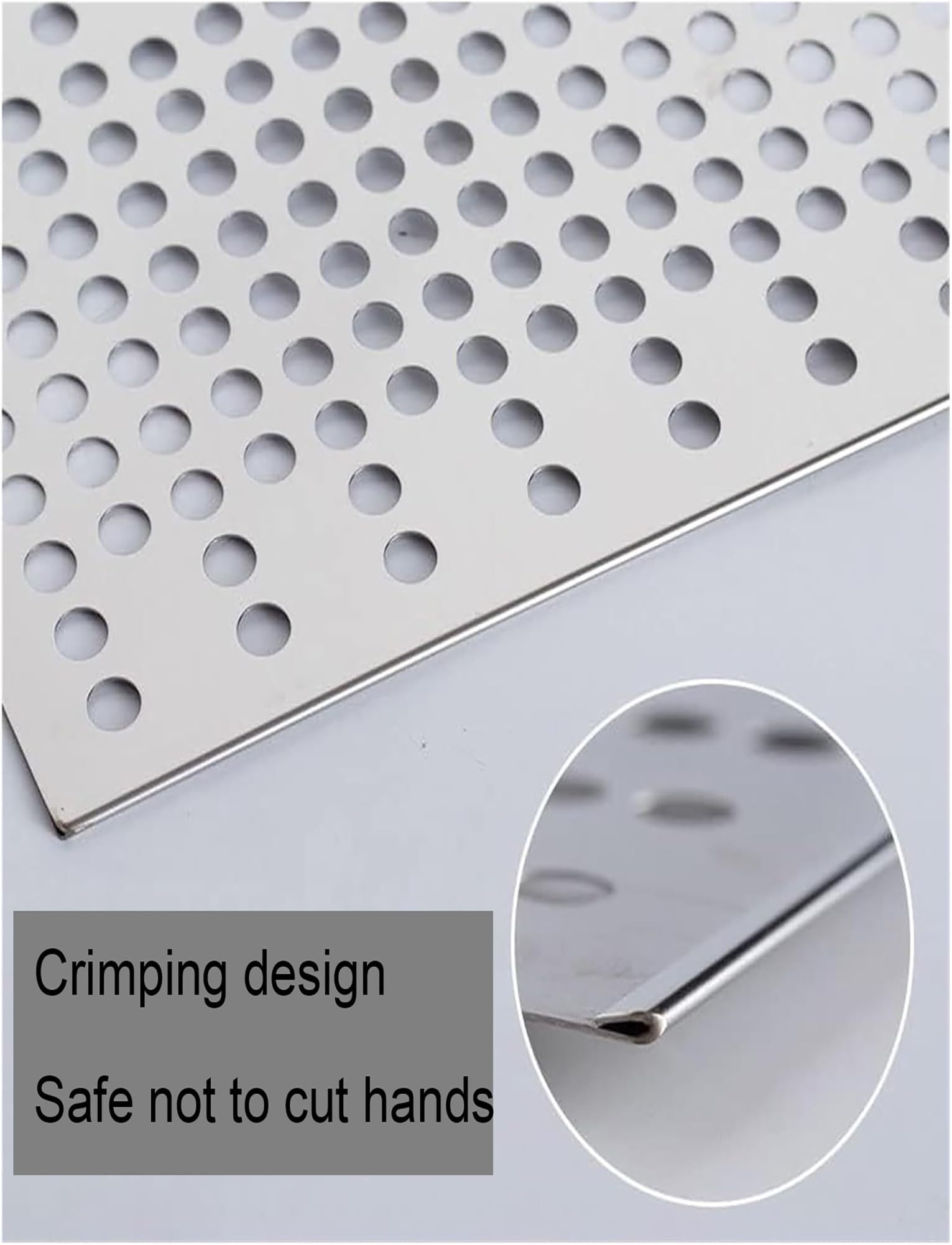 Piastra metallica perforata in acciaio inox 304, rete di sicurezza per balcone e gatti, tappetino in rete anticaduta per finestre (55 x 150 cm) - soluzione durevole e sicura per la sicurezza degli