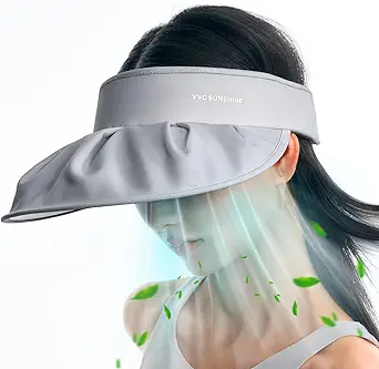 Cooler Fan hat Embedded Visor Hat, 3Level Adjustable, UV Protect50+ Sun Cap for Golf, Tennis, Outdoor Sports