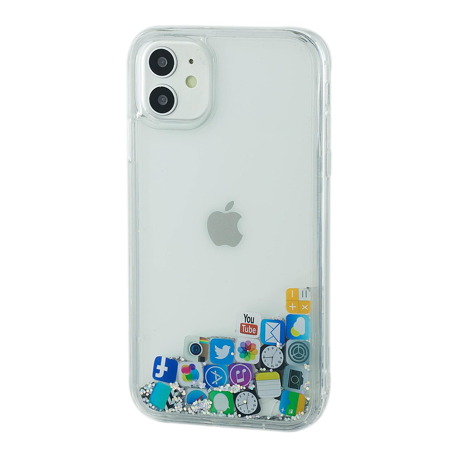 Custodia IPhone 11 Con Brillantini - Argento - Antiurto E Antigraffio In Silicone Per Ragazze