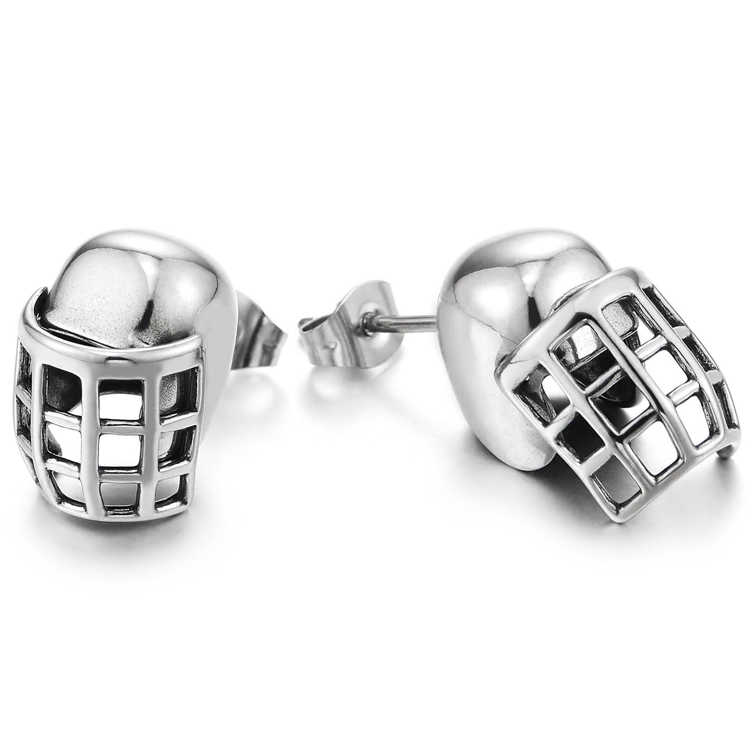 Pendientes de casco de fútbol americano de acero, el regalo perfecto 8