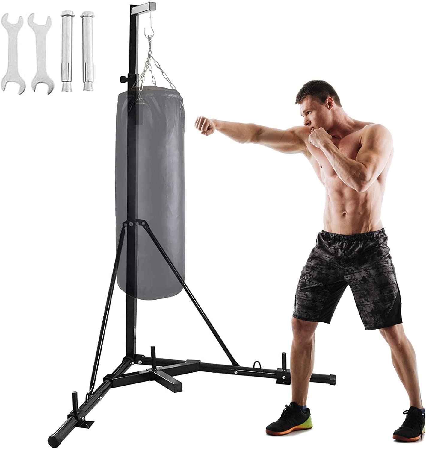 Zelus heavy duty punching bag stand height adjustable boxing bag stand