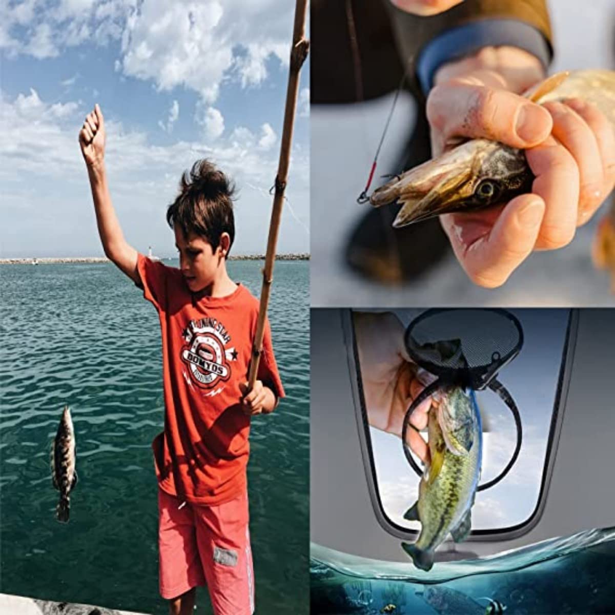 Secchio da pesca pieghevole portatile, secchiello da pesca, secchio pieghevole per pesci, blu/grigio (grigio)