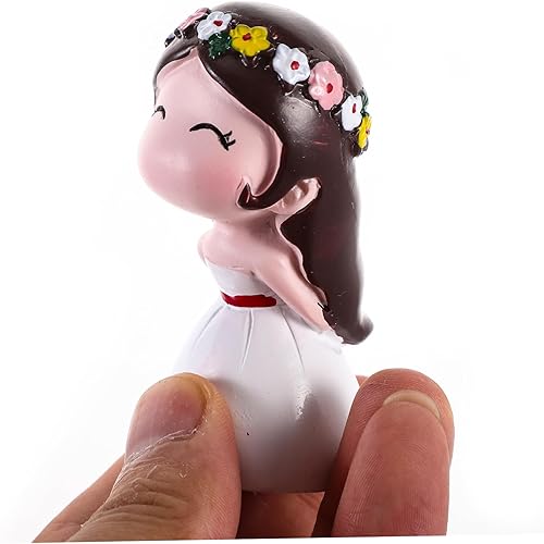 Miniatura 3 de Homoyoyo Magdalena 1 par de figuras miniatura para parejas, muñecas de pareja de besos, mini resina para niños y niñas, muñecas de boda para