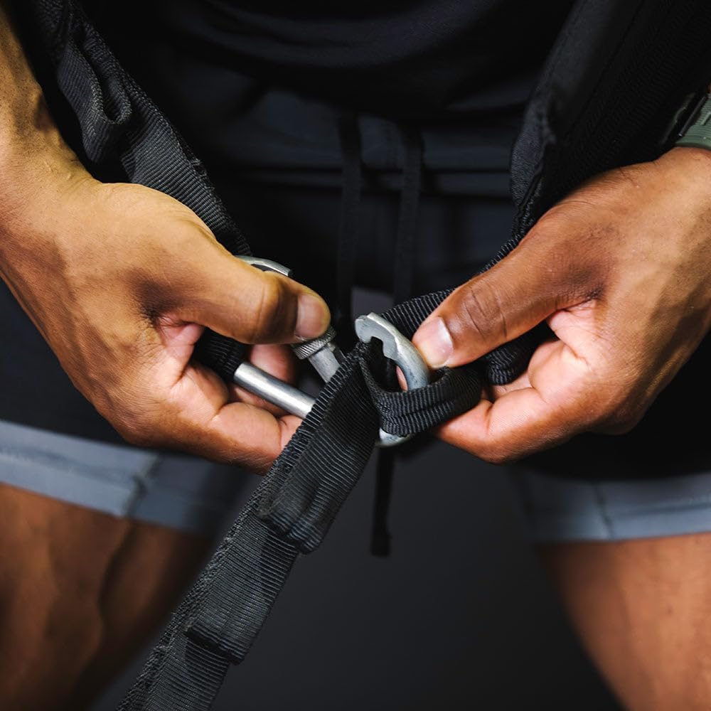 Titan Fitness Multi-Use Hip Belt, Heavy-Duty Nylon Replacement Belt, 1,000 LB Weight Capacity, 7 Adjustment Points, Carabiner Included, Works with SquatMax-MD, Sleds, Land Mines, and More