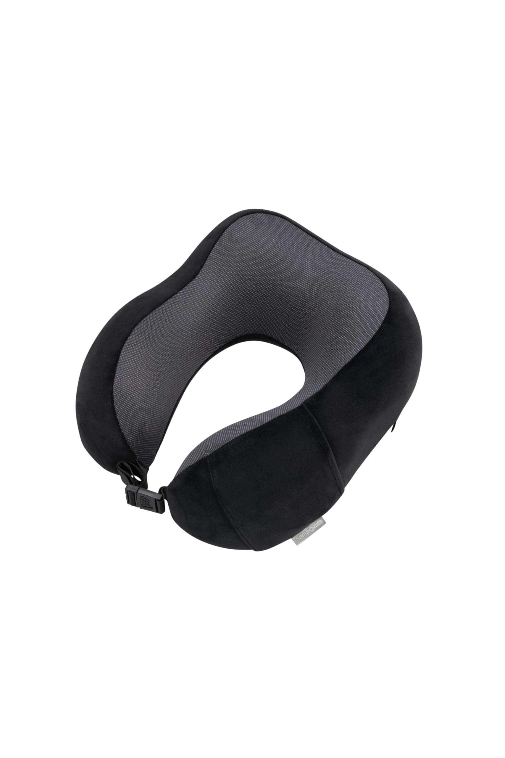 Samsonite TA Revolution – Ergonomic Memory Foam Neck Pillow, Travel Pillow for Airplane, Car & Travel, Black