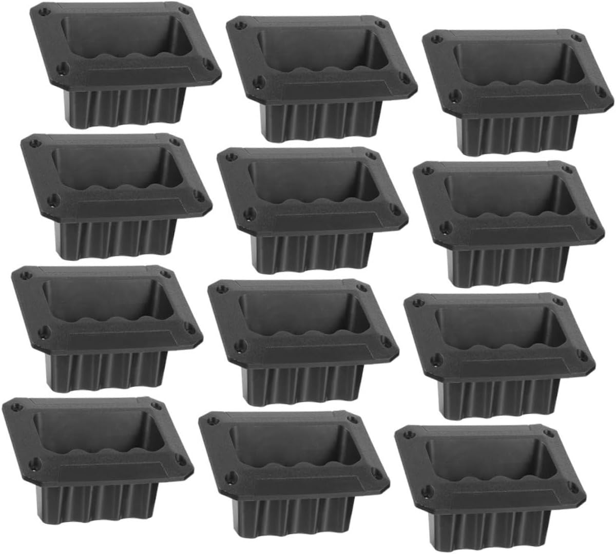 DOITOOL 48pcs Plastic Recessed Speaker Handle Audio Speaker Accessory for Stage Cabinets Lightweight Portable Design for Easy Carrying and Storage