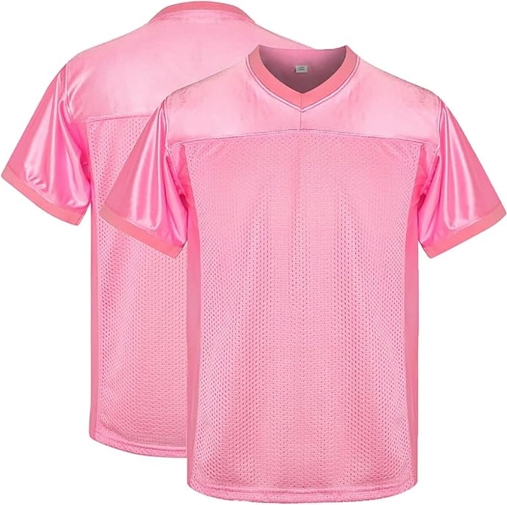 Youth Blank Football Jersey, Kid's Hip Hop Jersey Sports T-Shirt for Party