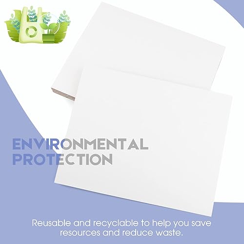 Miniatura 44 de Golden State Art Paquete de 10 hojas de cartón corrugado blanco por un lado, 12 x 12 pulgadas, insertos de cartón plano para correo, embalaje