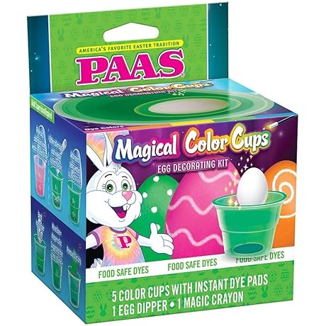 Magical Color Cups: Flourishing Easter Eggs with Vibrant Hues