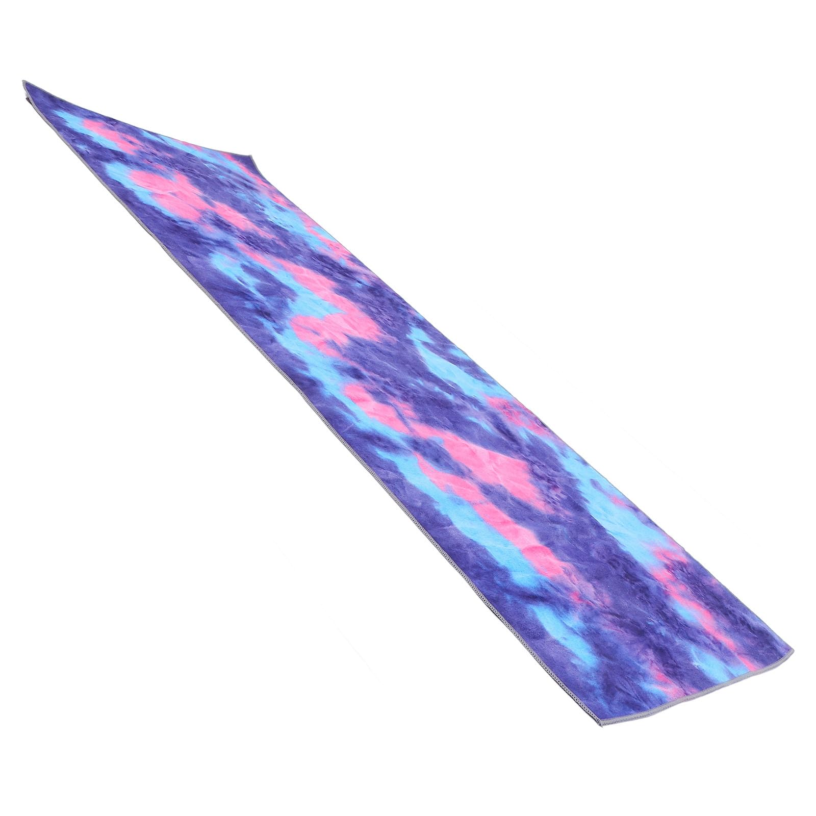 YARNOW Esterilla de Yoga Gruesa de Fibra Superfina 1 Pieza Color Púrpura Tie-dye Almohadilla para Arrodillarse y Bolsa de Malla, Accesorio de Yoga Antidesgaste para Ejercicios Fitness