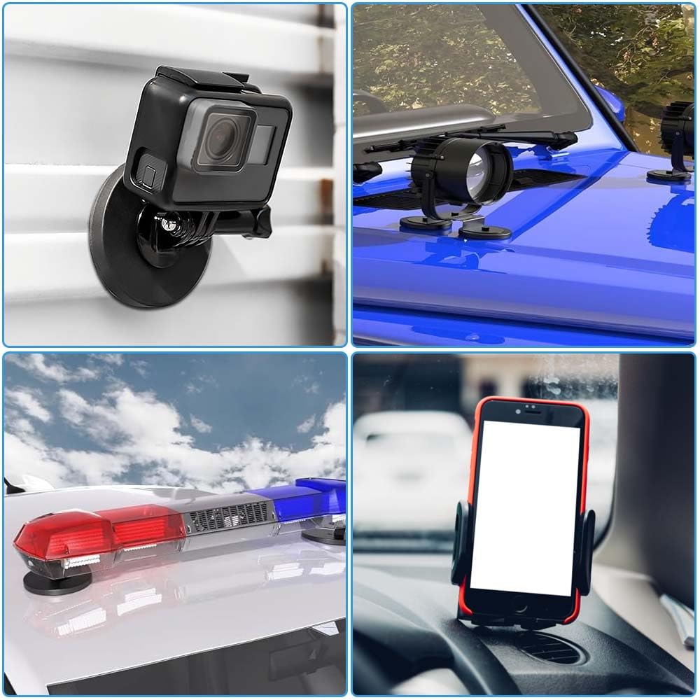 4 Stück Neodym Magnete Gummiert - Starke Magnete Mit M6 Gewinde