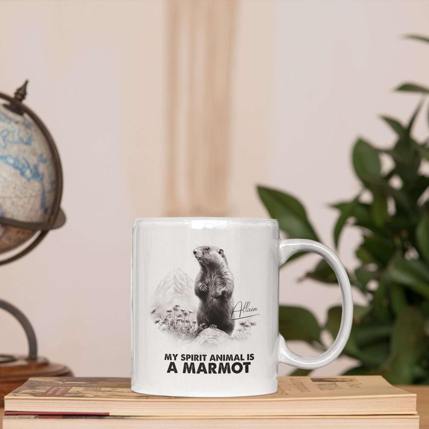 Amazon.com | Customized Inspiration Animal Mug, My Spirit Animal Is A  Marmot Tea Cup, Cool Marmot Themed Coffee Mug, Motivational Gift For Friend  Family, Personalized Name Marmot Lover Coffee Mugs: Coffee Cups