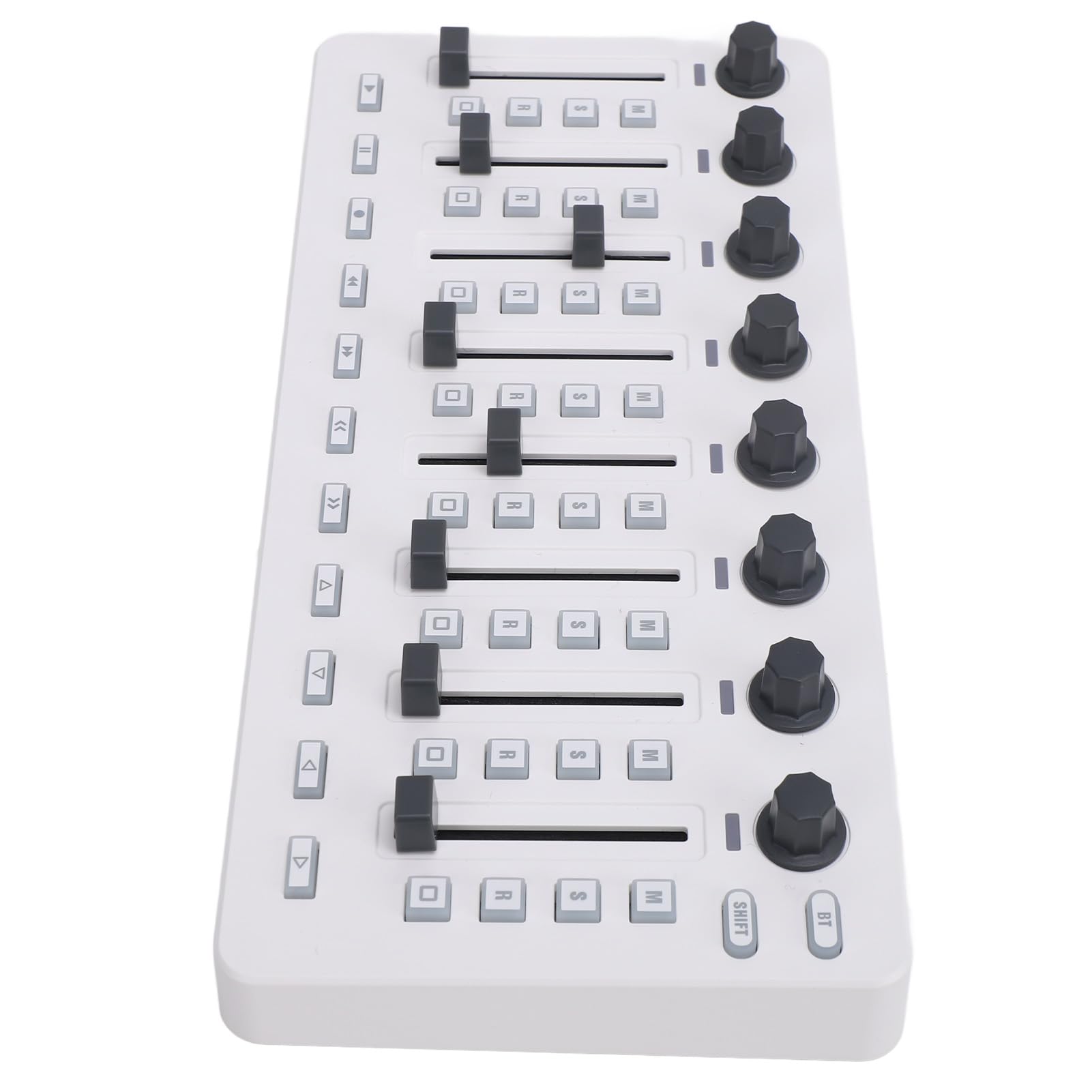 Professioneller MIDI -Controller -Mixer mit Bluetooth -USB -Konnektivität 8 Druckknöpfe 43 Steuerschlüsseln 8 Knöpfe tragbare Musikproduktionsausrüstung für Studio -DJs Musicians