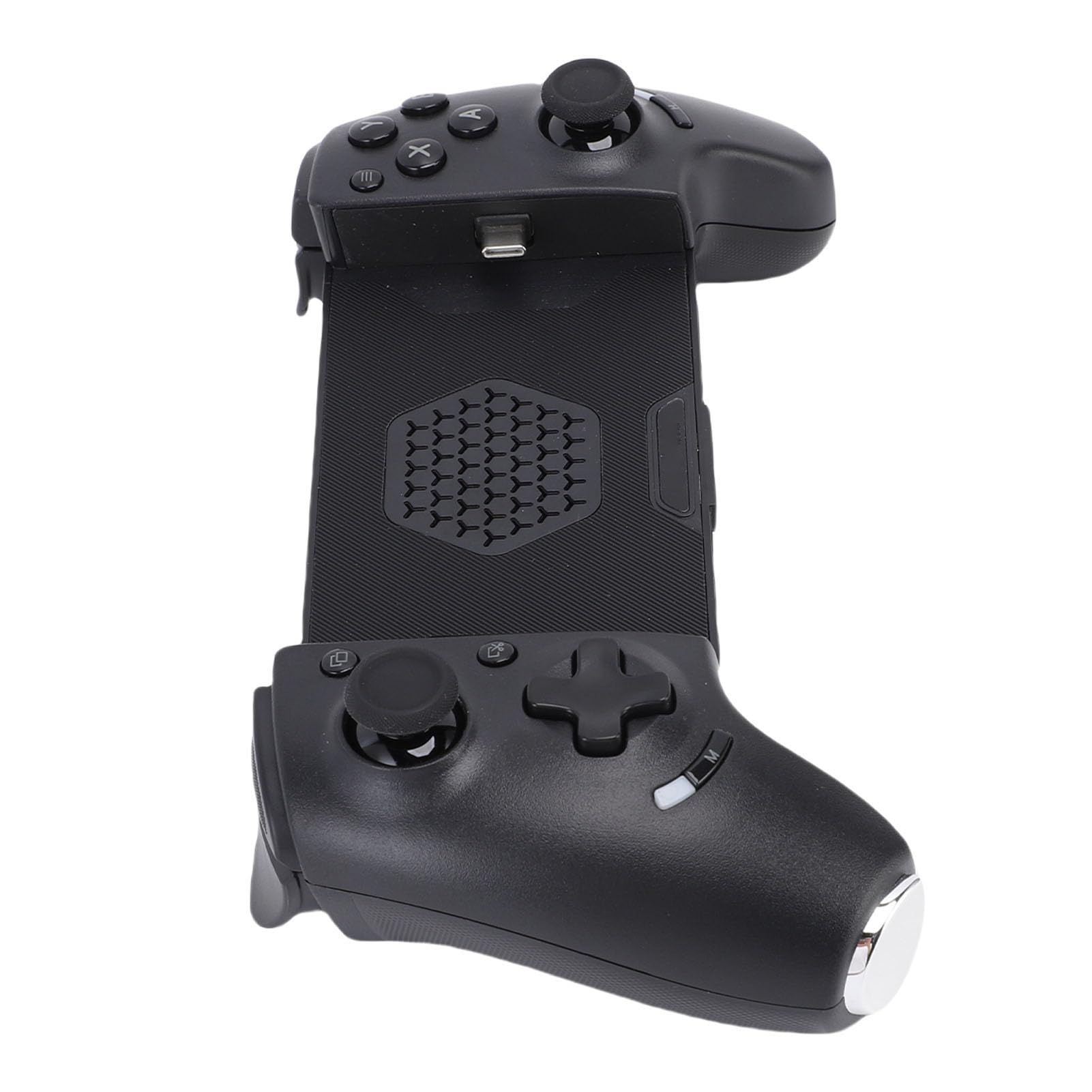 Erchineko Mando para Juegos Móviles, Mando Bluetooth, para Teléfono Inalámbrico Bluetooth 5.3, USB C, con Cable, Gatillo Hall, Función, Mapeo de una Tecla, Carga Simultánea para
