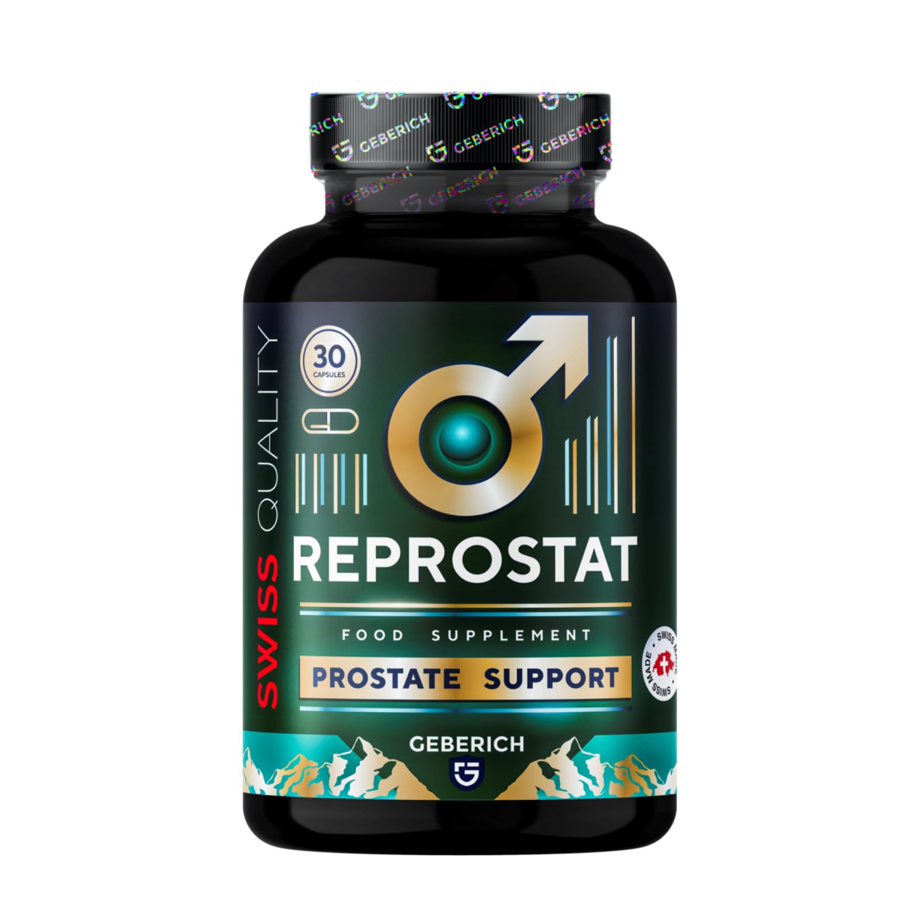Capsule REPROSTAT | Supporto per la Prostata | Serenoa Repens 360 mg + Echinacea Angustifolia 360 mg | Comfort Urinario | con Semi di Lino, Ginkgo Biloba, Licopene e Zinco | 30 capsule