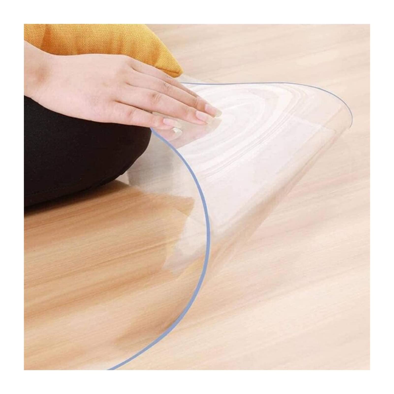 UNIONSKY 2mm PVC Esterilla para Muebles para Silla Suelos Duros Oficina,Tapete Transparente,Protector De Suelo Duro, Parquet Alfombra Protectora,Resistente A Los ArañAzos(105x320cm)
