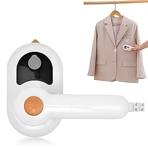 Mini Plancha Ropa,Plancha Vapor Viaje,Con Taza Medidora y Almohadilla Aislante del Calor,para Casa y Viajes(Blanco)