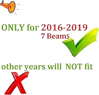 Vista 7 de Insertos de parrilla automotriz para BMW X1 F48 2016-2019 7 vigas, accesorios de parrilla delantera