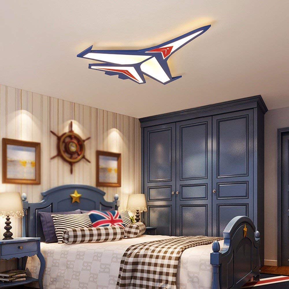 Plafonnier enfant avion LED éclairage intérieur chambre 63cm