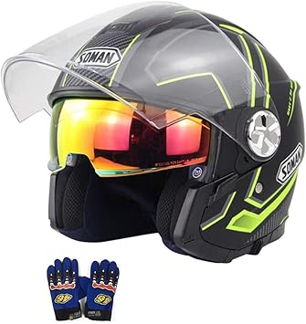 Amazon Co Jp 正規品 Criss Soman バイクヘルメット ジェットヘルメット システムヘルメット Sm519 S 半帽ヘルメット 軽便 通気 パイロット シールド サンバイザー付き 男女兼用 新入荷カラー カッコいいヘルメット 防風防雨メット おしゃれなバイクヘルメット D O T