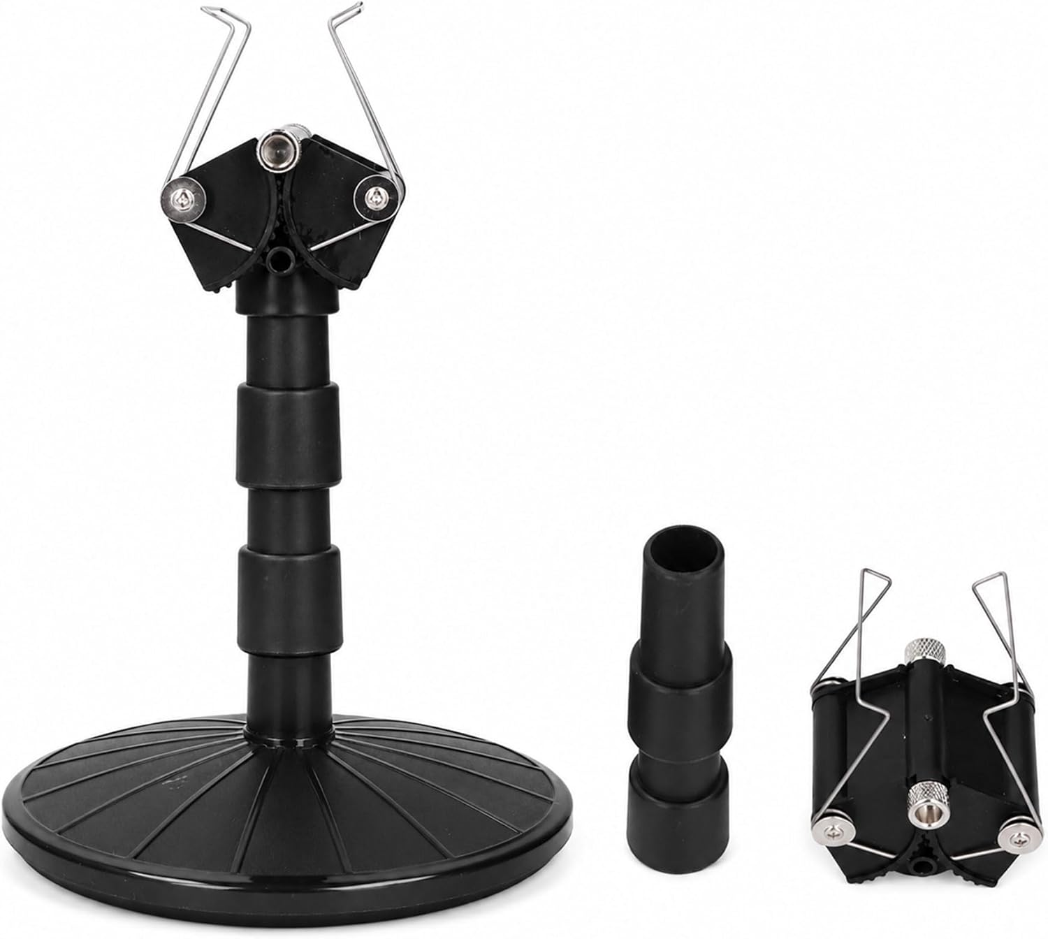 Spray Work Painting Stand with 360° Rotating Turntable, Adjustable Height Model Painting Holder, Spring-Loaded Jaw for Cars Tanks Airplanes, Sturdy ABS Spray Rack for Hobbyist Airbrush