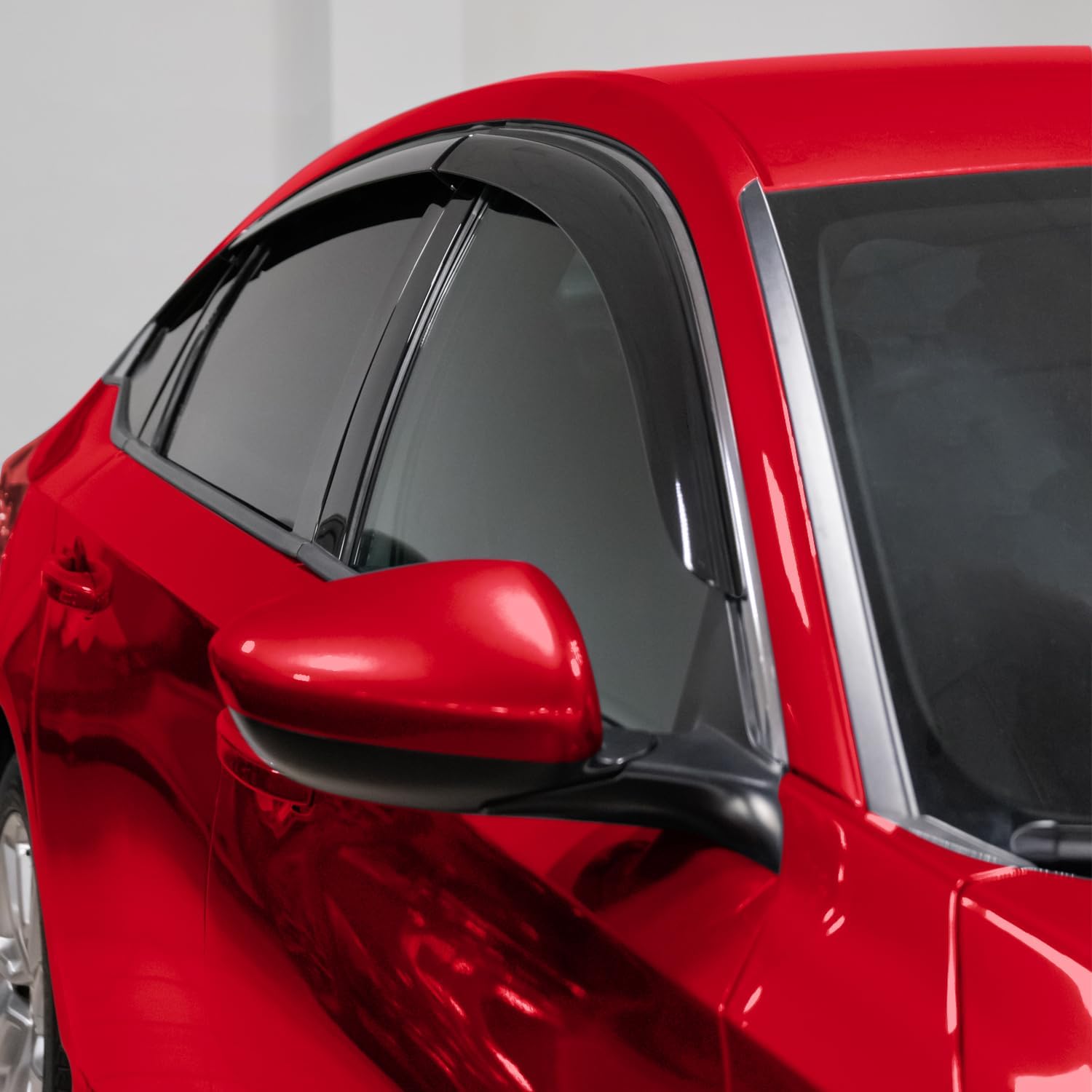 Voron Glass Tape-on Extra Durable Rain Guards for Honda Accord 2018-2022, Window Deflectors, Vent Window Visors, 6 Pieces - 100937