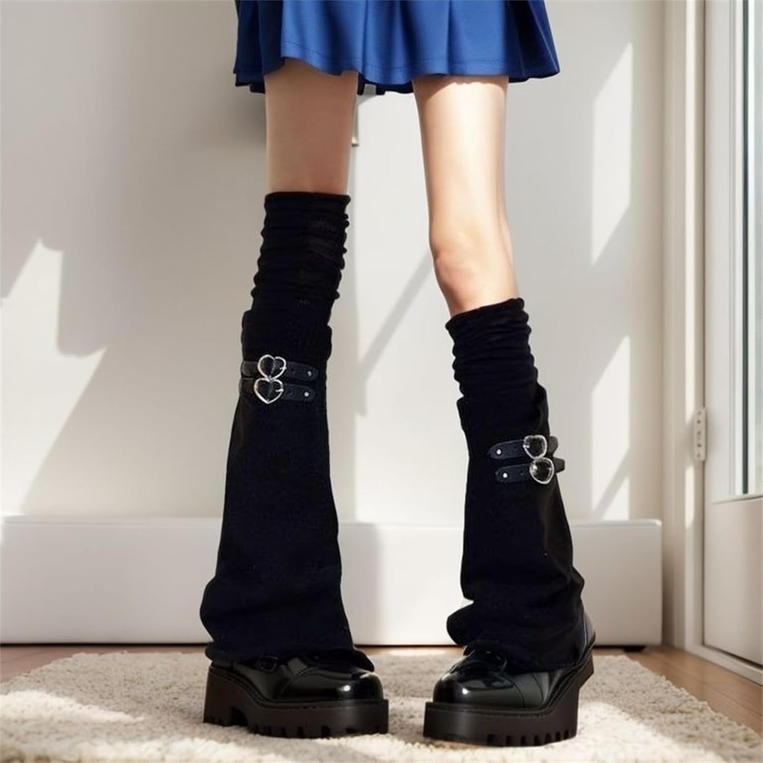 Sup-Coente Y2k Alt Leg Warmers for Women Goth Hippie Punk Harajuku Fashion Cute