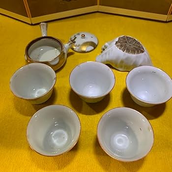 Amazon.co.jp: 大日本永楽造 永楽 煎茶道具 セット 茶器 年代物