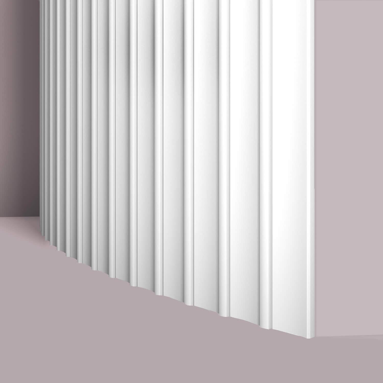 Panneau mural 3D flexible blanc à peindre Dorique Arstyl