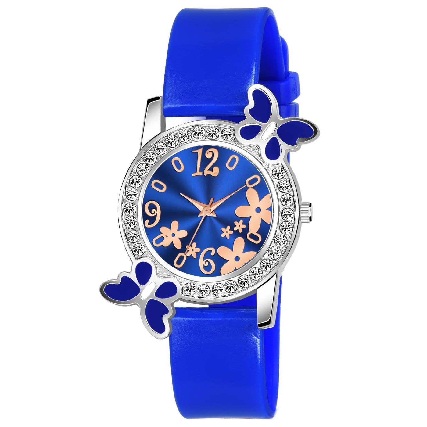 KIARVI GALLERY Open DIAL Pink Butterfly Watch for Girls and Women (B07QGPD3HD) Amazon Price History, Amazon Price Tracker