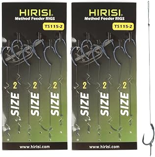 Karpfen Haar-Rigs gebogen, 12 Stück Anti-Tangle