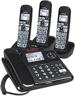 Clarity E814Cc Phone with 3 Handsets