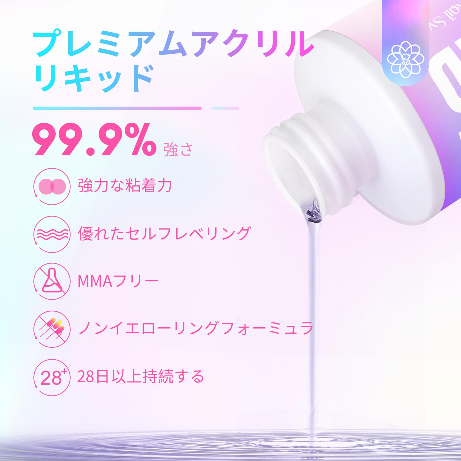 Amazon.co.jp: Saviland アクリル ネイル リキッド 120ml モノマー