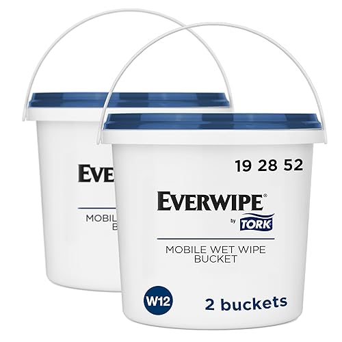 Miniatura 1 de Everwipe - Cubetas móviles para toallitas húmedas blancas, resellables, compatibles con Everwipe Wipes Roll, 2 cubos, 192811 (10-BKT-2)