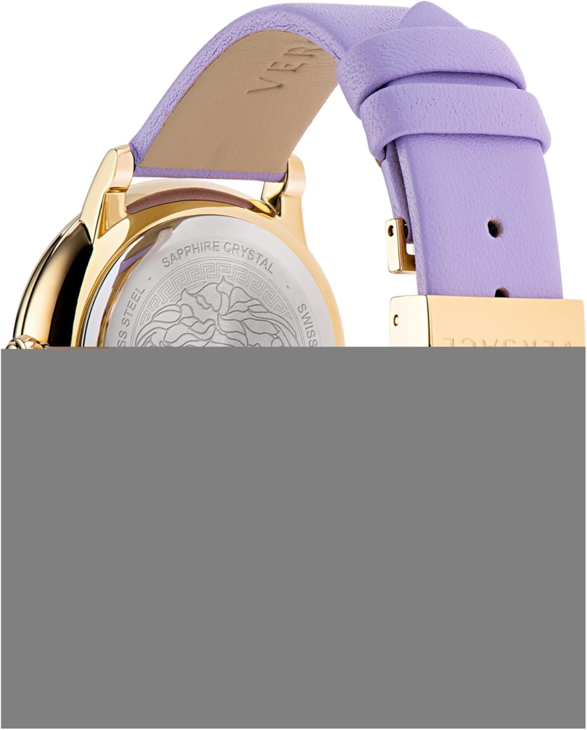Versace Orologio da donna viola 38 mm La Medusa VE2R00522, Gold, Medusa