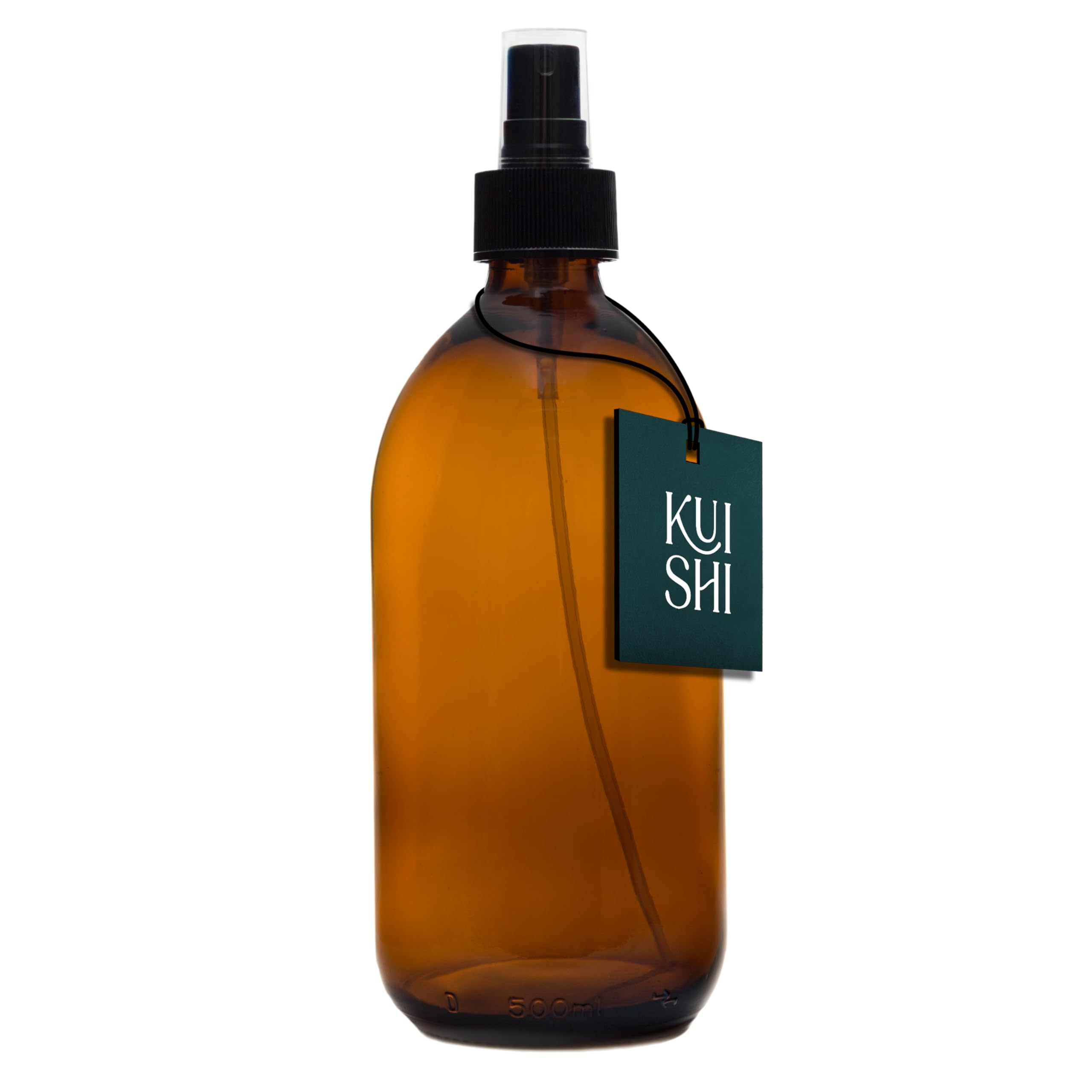 Kuishi Amber 500Ml Glass Perfume Atomiser Spray Bottle – Refillable Travel Atomiser With Protection For Fragrance & Aftershave