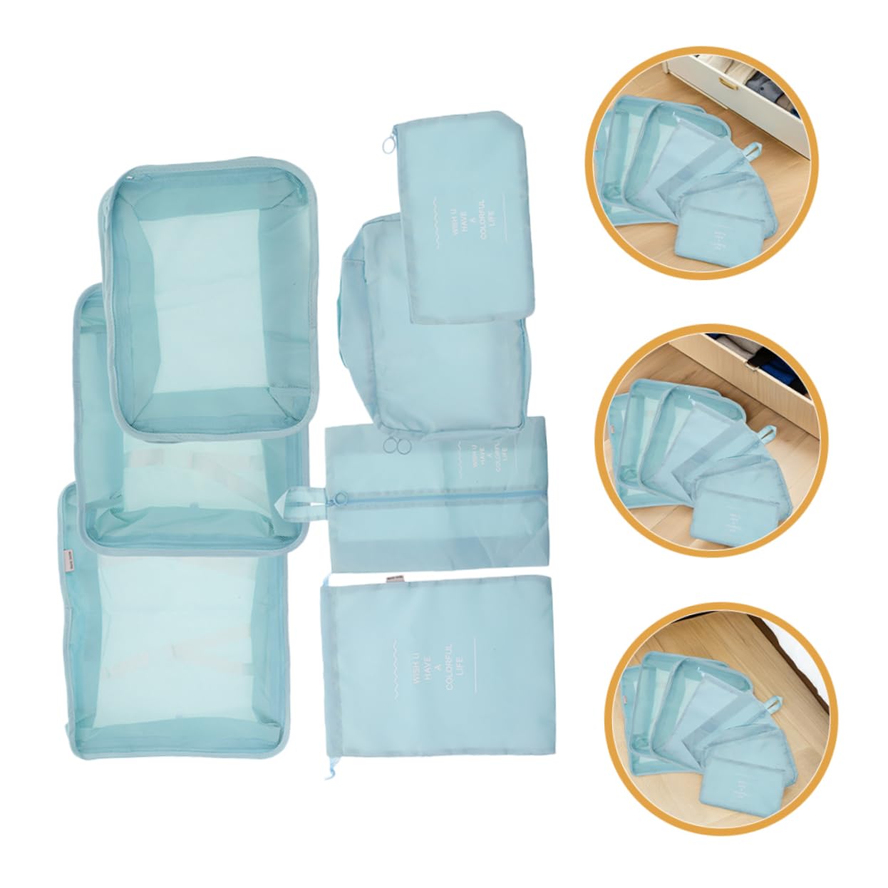 FOMIYES 14pezzi Cubi di Compressione per Imballaggio Viaggi Set Organizer per Valigia da Borsa per Biancheria Intima e Vestiti Borsa per Riporre Scarpe Organizzatori da Viaggio