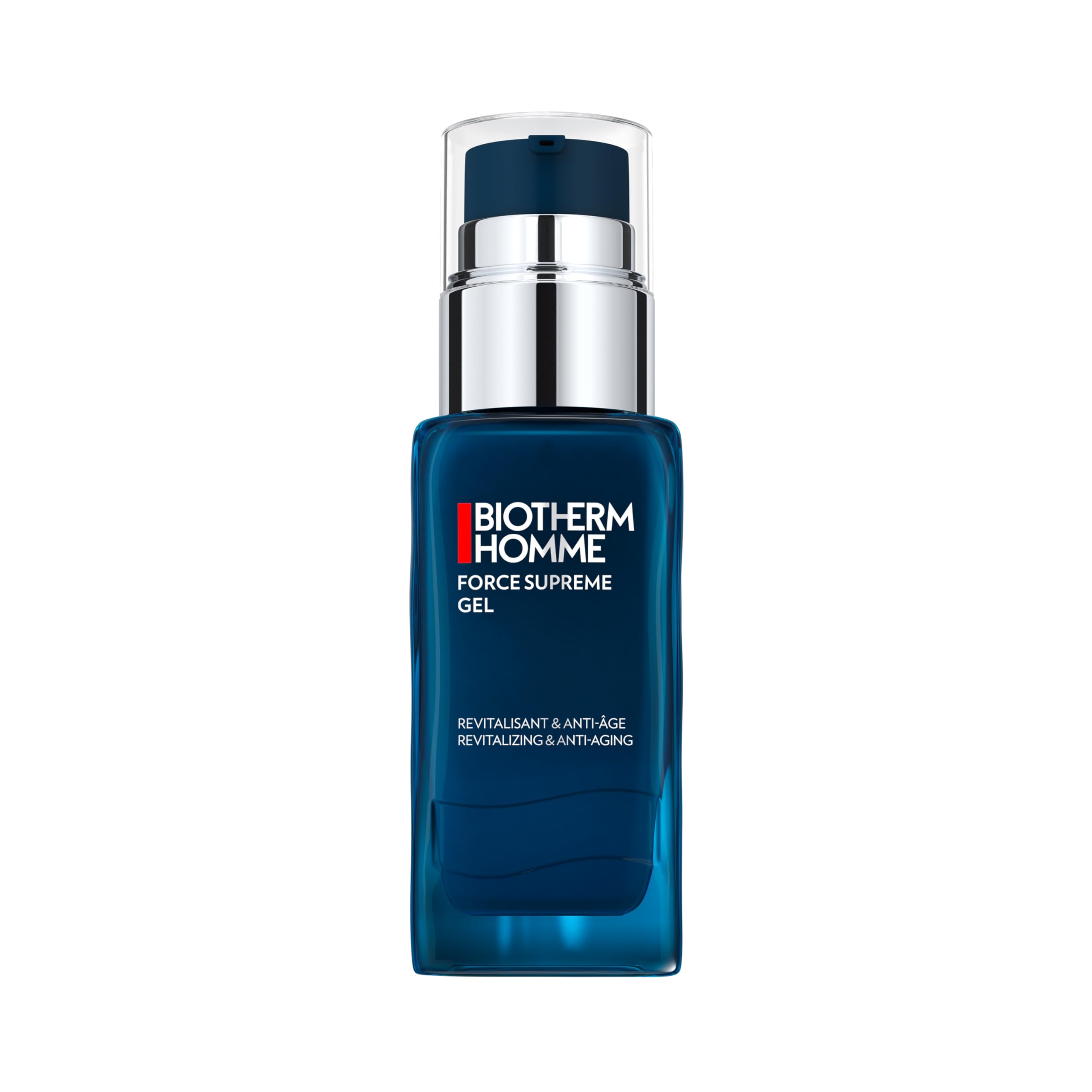 Biotherm Force Supreme Gel, a Revitalizing & Anti-Aging Gel Cream for Men with Pro-Xylane and Blue Algae for Firmer Skin and Suppler Skin, Anti-Aging Skincare(Pack of 1)