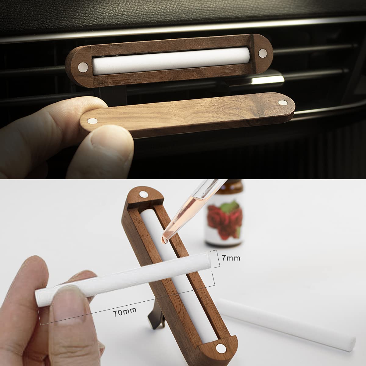 Amazon.co.jp: アロマディフューザー 車用 クリップ 【重要な改良