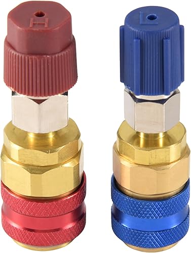Sudemota Adaptateur D'Expansion LatéRa Le Haute et Basse R134A Adaptateur de Con